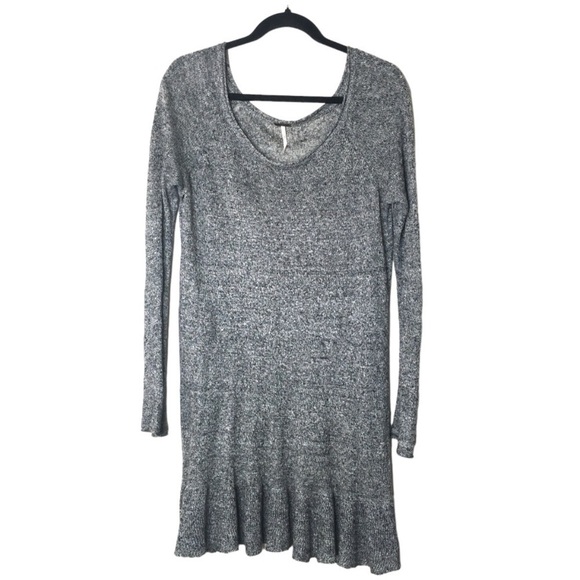 Free People Ruffle Your Hem Tunic Linen Knit Small - Picture 3 of 9